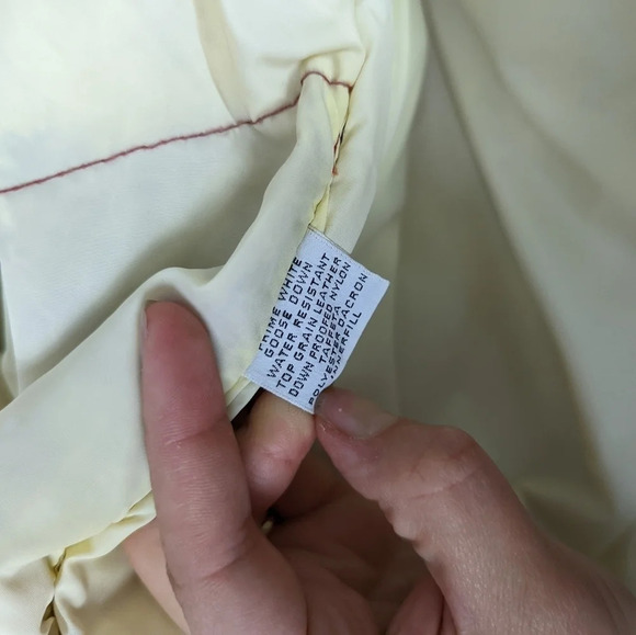 Vintage Remington West Goose Down Vest Yellowstone Leather Indian Nickel 40/M - Picture 13 of 16